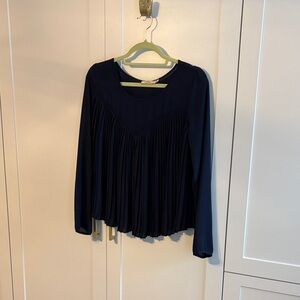 Elodie accordion sheer top